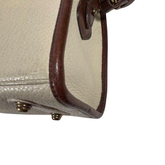 Dooney Bourke All Weather Leather Bone Brown Satchel Handbag Shoulder Bag Purse - Picture 12 of 16